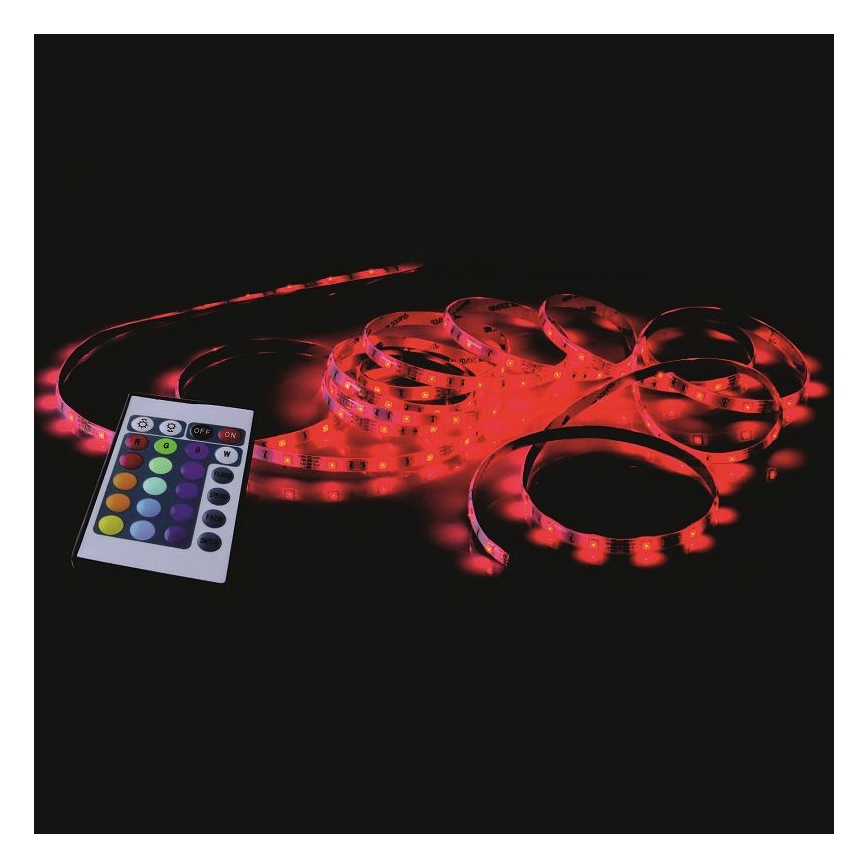 Leuchten Direkt 1210-70-BH - Dimbare LED RGB Strip TEANIA 3m 16,2W/12/230V + afstandsbediening