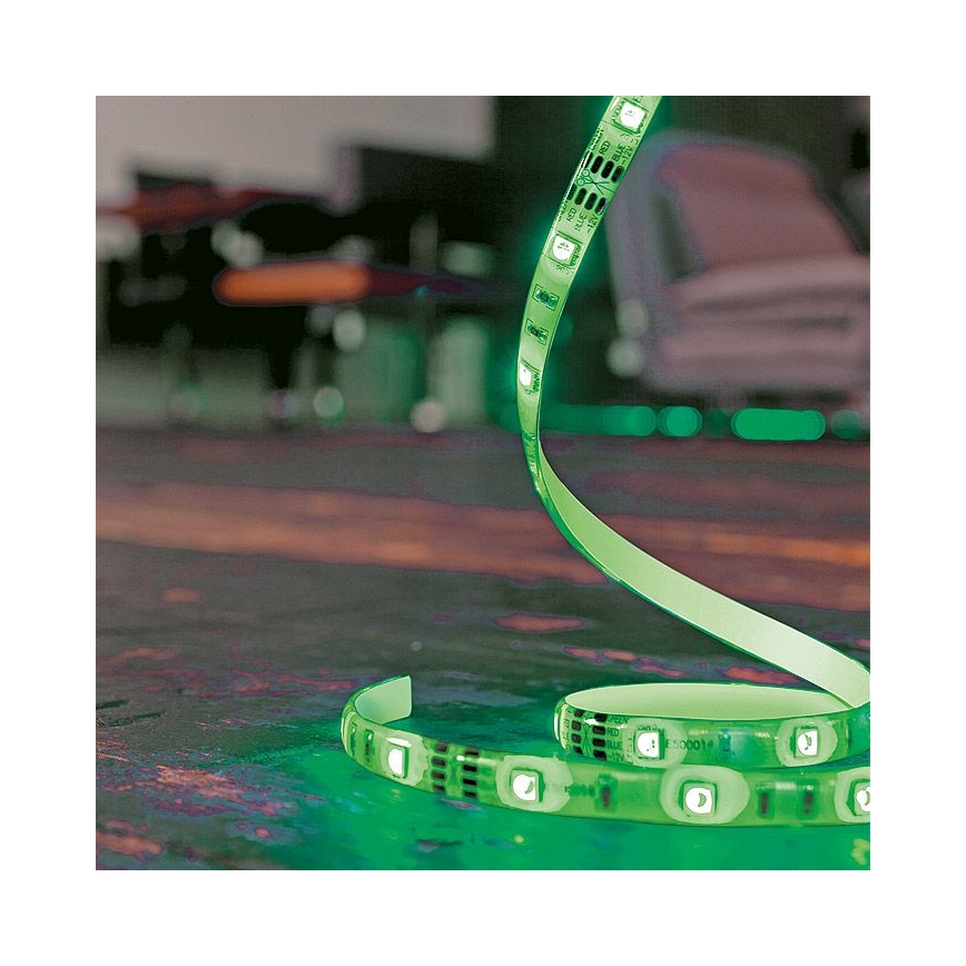 Leuchten Direkt 1210-70-BH - Dimbare LED RGB Strip TEANIA 3m 16,2W/12/230V + afstandsbediening