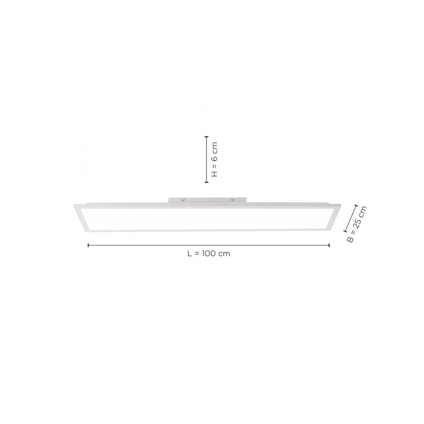Leuchten Direkt 12204-16 - LED Plafond Lamp FLAT LED/24W/230V