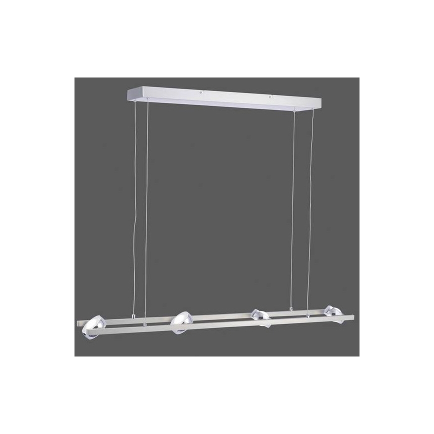 Leuchten Direkt 12470-55 - Dimbare LED RGB Hanglamp aan een koord OPTI 8xLED/3W/230V + afstandsbediening