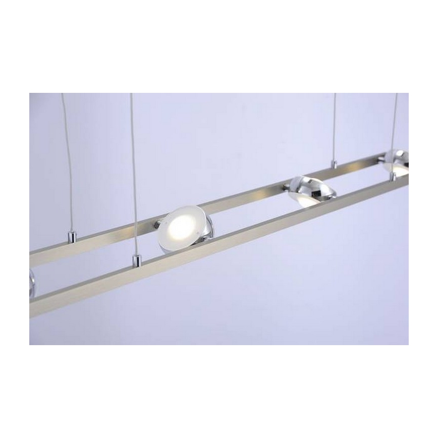 Leuchten Direkt 12470-55 - Dimbare LED RGB Hanglamp aan een koord OPTI 8xLED/3W/230V + afstandsbediening