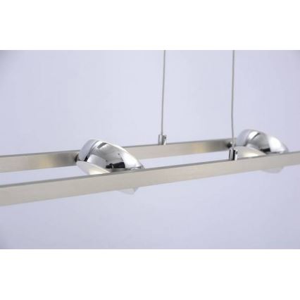 Leuchten Direkt 12470-55 - Dimbare LED RGB Hanglamp aan een koord OPTI 8xLED/3W/230V + afstandsbediening