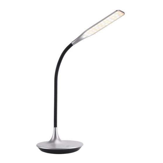 Leuchten Direkt 13061-21 - Lampe de table à intensité variable RAFAEL LED/5W/230V 2700-6000K silver