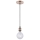 Leuchten Direkt 13570-20 - Hanglamp aan een koord DIY 1xE27/60W/230V koper