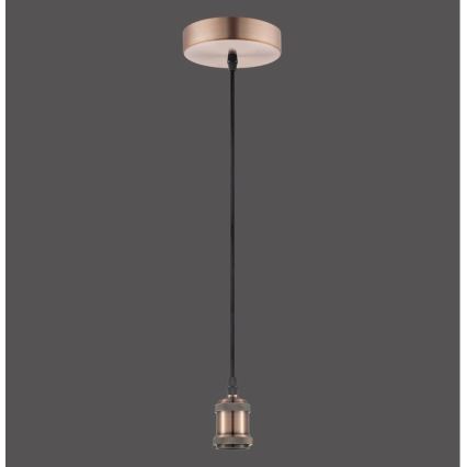 Leuchten Direkt 13570-20 - Hanglamp aan een koord DIY 1xE27/60W/230V koper