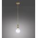 Leuchten Direkt 13570-60 - Hanglamp aan een koord DIY 1xE27/60W/230V messing