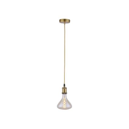 Leuchten Direkt 13570-60 - Hanglamp aan een koord DIY 1xE27/60W/230V messing