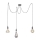 Leuchten Direkt 13571-18 - Hanglamp aan een koord DIY 3xE27/60W/230V spin zwart
