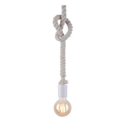 Leuchten Direkt 13572-16 - Hanglamp aan een koord DIY 1xE27/10W/230V wit