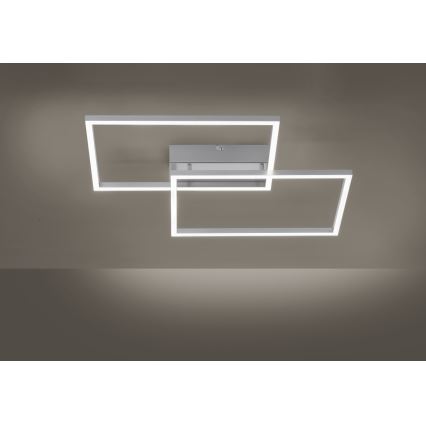 Leuchten Direkt 14017-55 - Dimbare LED Plafond Lamp  IVEN 2xLED/20W/230V + afstandsbediening