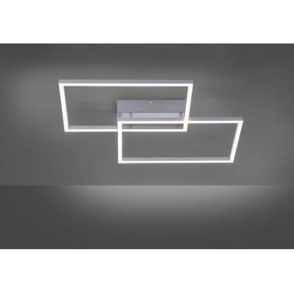 Leuchten Direkt 14017-55 - Plafonnier LED à intensité variable IVEN 2xLED/20W/230V + télécommande