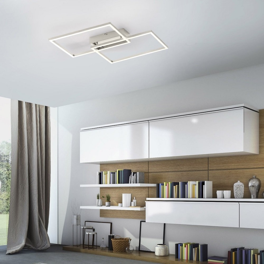 Leuchten Direkt 14018-55 - LED Plafondlamp dimbaar IVEN 2xLED/15W/230V