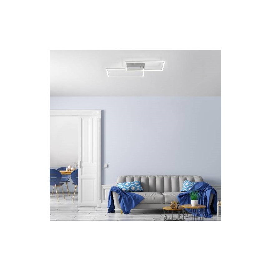 Leuchten Direkt 14018-55 - LED Plafondlamp dimbaar IVEN 2xLED/15W/230V