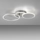 Leuchten Direkt 14116-55 - LED Plafondlamp SEVENT LED/25,5W/230V mat chroom