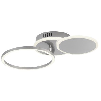 Leuchten Direkt 14116-55 - LED Plafondlamp SEVENT LED/25,5W/230V mat chroom