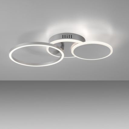 Leuchten Direkt 14116-55 - Plafonnier LED SEVENT LED/25,5W/230V chrome mat
