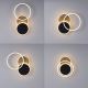 Leuchten Direkt 14116-78 - LED Plafondlamp SEVENT LED/25,5W/230V zwart/bruin