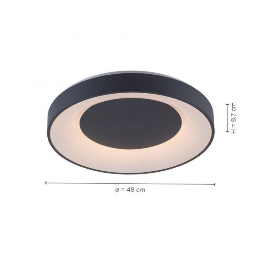 Leuchten Direkt 14346-18 - Plafonnier à intensité variable LED RGB ANIKA LED/26,5W/230V Tuya + Télécommande