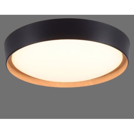 Leuchten Direkt 1434718- Dimbare LED Plafond Lamp EMILIA 28,8W/230V zwart