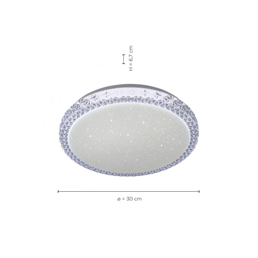 Leuchten Direkt 14370-00 - Dimbare LED Plafond Lamp FRIDA LED/12W/230V