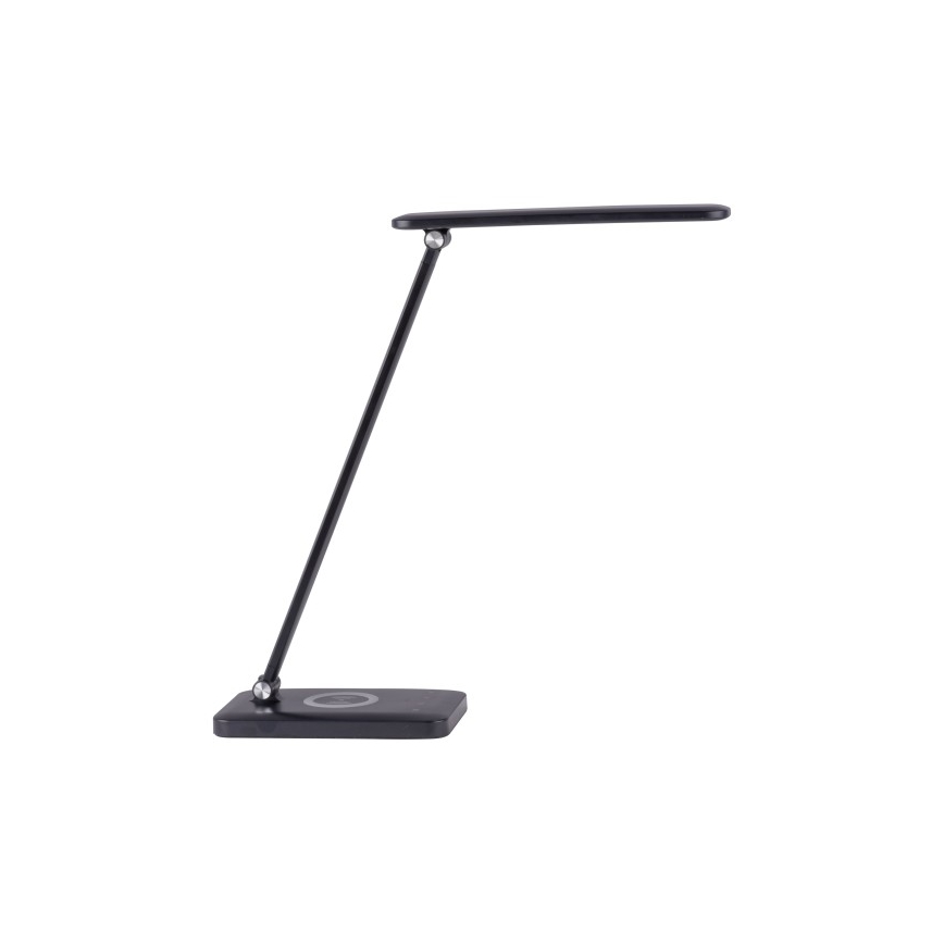 Leuchten Direkt 14415-16 - Dimbare LED Tafel Lamp met Touch Aansturing en Draadloos Opladen FLORENTINA LED/5W/230V 3000-5000K zwart + USB