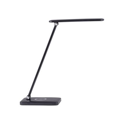 Leuchten Direkt 14415-18 - Lampe de table à intensité variable avec chargeur sans fil LED FLORENTINA LED/5W/230V 3000-5000K noire + USB