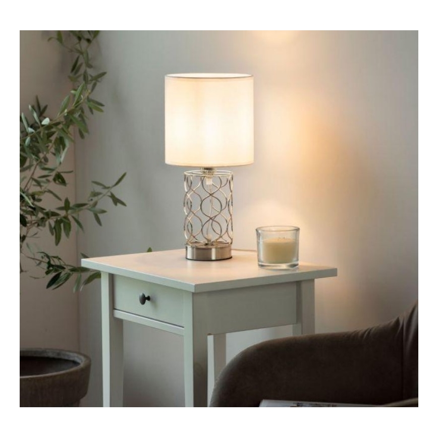 Leuchten Direkt 14615-55 - Tafel Lamp DEVA 1xE14/40W/230V mat chroom