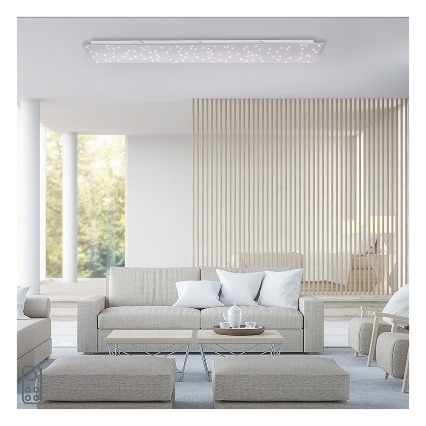 Leuchten Direkt 14672-55 - Dimbare LED Plafond Lamp SPARKLE LED/18W/230V 2700-5000K + afstandsbediening