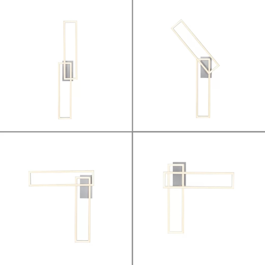 Leuchten Direkt 14691-55 - LED Dimbare plafondlamp IVEN 2xLED/18W/230V