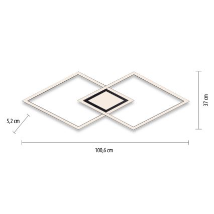 Leuchten Direkt 14695-18 - LED plafondlamp ASMIN LED/48W/230V