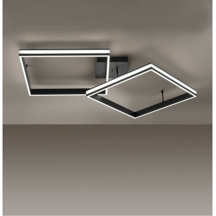 Leuchten Direkt 14700-18 - Dimbare LED Hanglamp voor Oppervlak Montage ELIS 2xLED/19W/230V + afstandsbediening