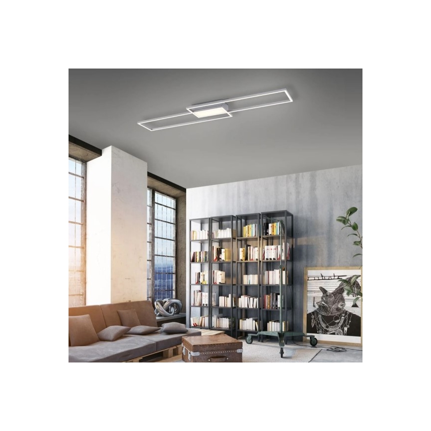 Leuchten Direkt 14711-55 - Dimbare LED Plafond Lamp ASMIN LED/42W/230V 3000-5000K + afstandsbediening