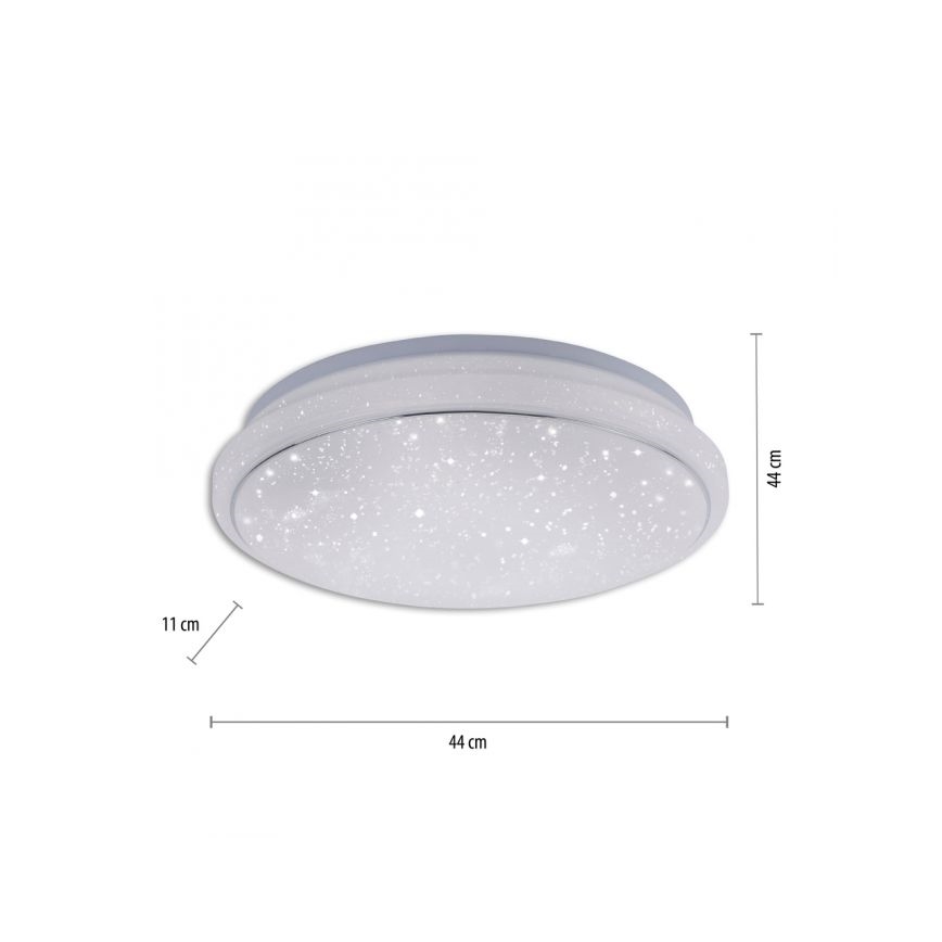 Leuchten Direkt 14743-16 - Dimbare LED RGB Plafond Lamp JUPI LED/28W/230V Tuya 2700-5000K + afstandsbediening