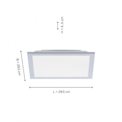 Leuchten Direkt 14750-21 - LED Plafond Lamp FLAT LED/12W/230V