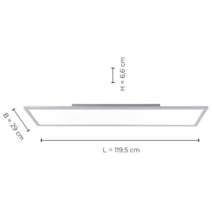 Leuchten Direkt 14753-21 - Panneau monté en surface FLAT LED/22W/230V