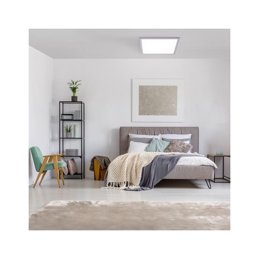 Leuchten Direkt 14754-21- Plafonnier à intensité variable FLAT LED/20W/230V 2700K-5000K +Télécommande