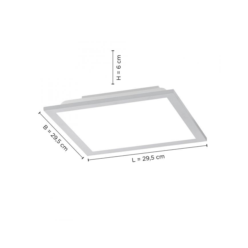 Leuchten Direkt 14754-21- Plafonnier à intensité variable FLAT LED/20W/230V 2700K-5000K +Télécommande