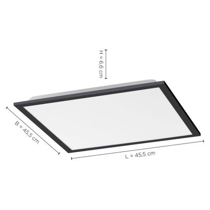 Leuchten Direkt 14755-18 - Dimbare LED Plafond Lamp FLAT LED/28W/230V 2700-5000 + afstandsbediening