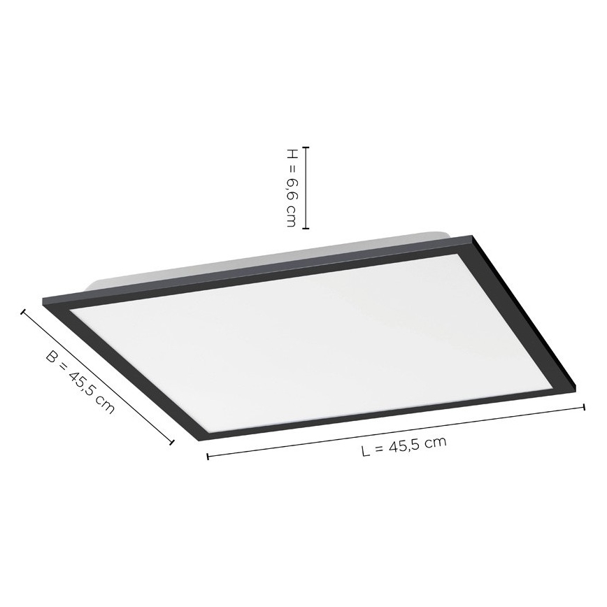 Leuchten Direkt 14755-18 - Plafonnier à intensité variable FLAT LED/28W/230V 2700-5000 + télécommande