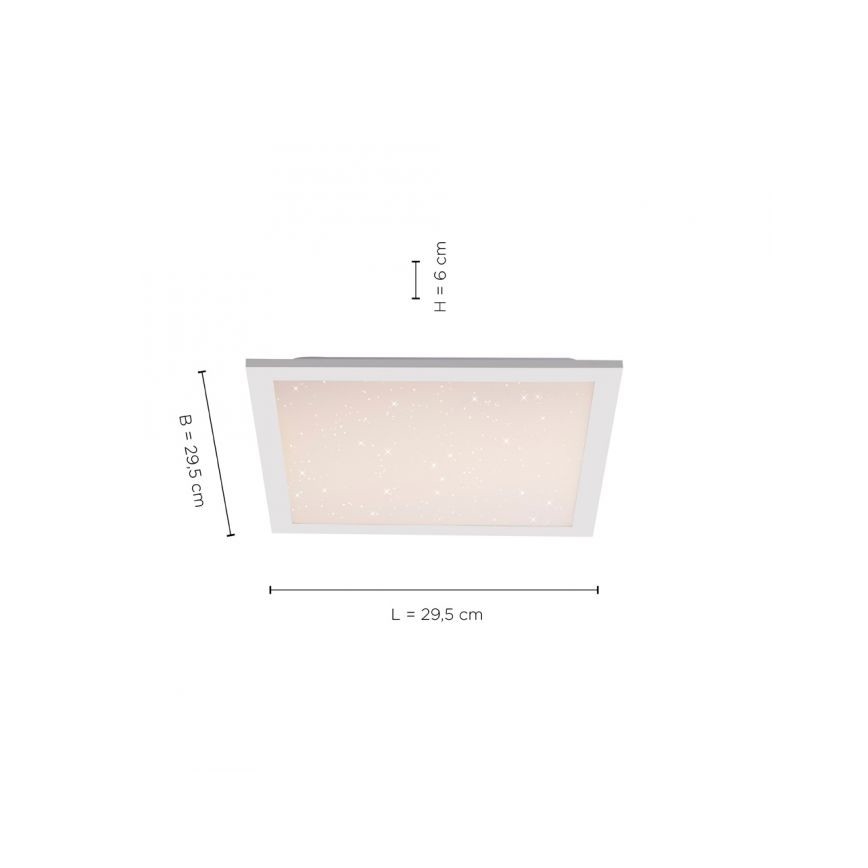 Leuchten Direkt 14760-16 - Dimbare LED Plafond Lamp STARRYFLAT LED/20W/230V 2700-5000K + afstandsbediening