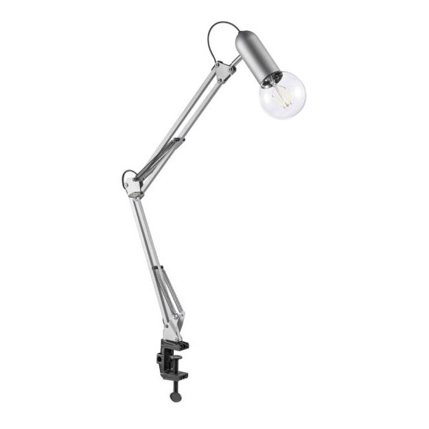 Leuchten Direkt 14773-55 - Lampe de table avec pince TURN ME 1xE27/60W/230V chrome mat