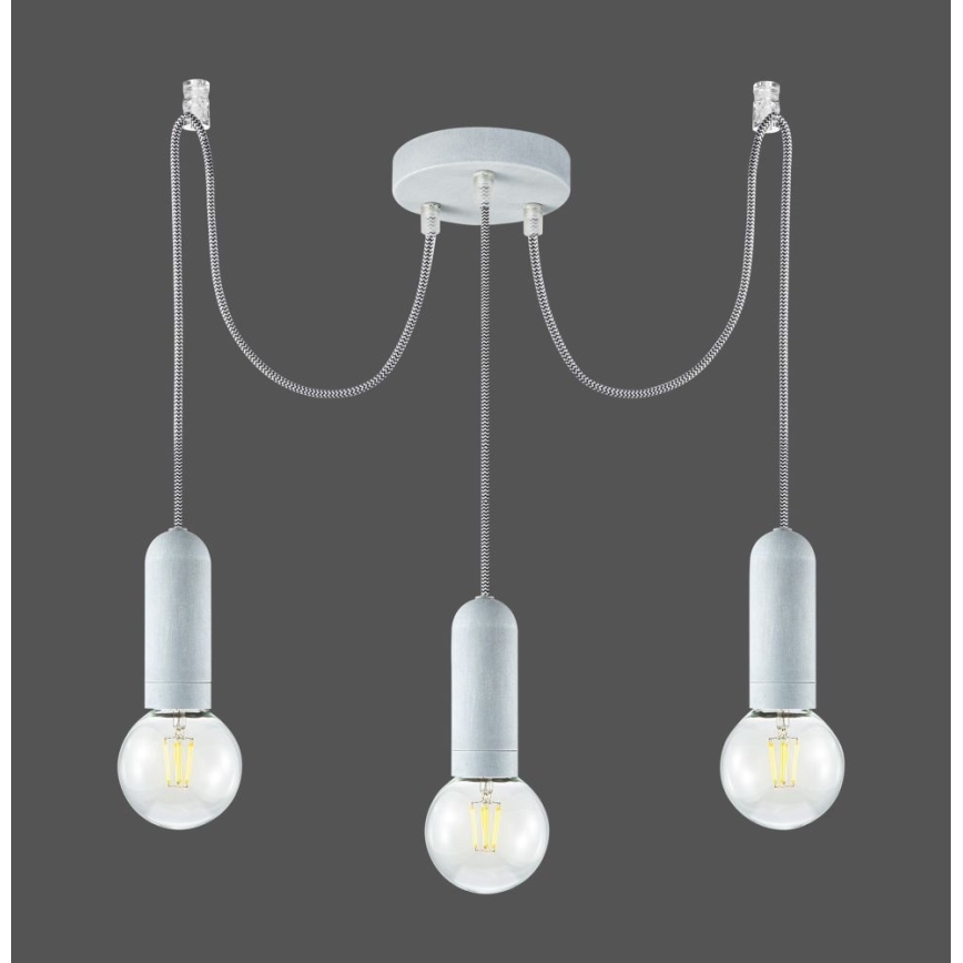 Leuchten Direkt 14776-22 - Suspension filaire TURN ME 3xE27/60W/230V araignée