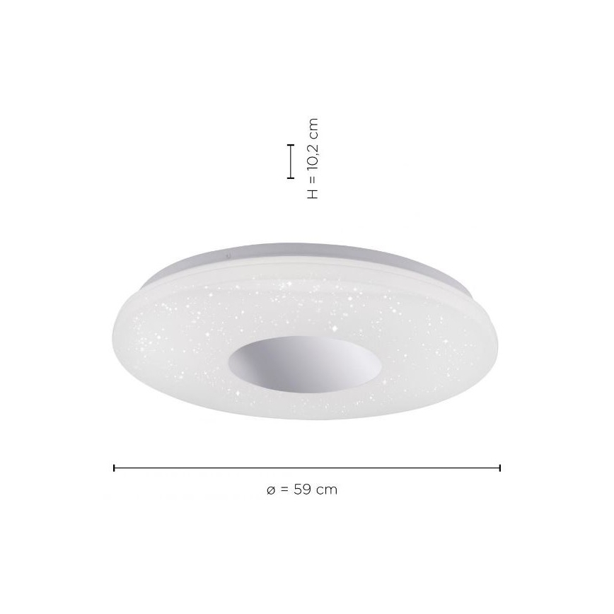Leuchten Direkt 14822-17 - LED Badkamer Plafond Lamp met Sensor LAVINIA LED/40W/230V IP44