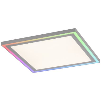 Leuchten Direkt 14900-16 - Dimbare LED RGB plafondlamp EDGING LED/24W/230V + afstandsbediening