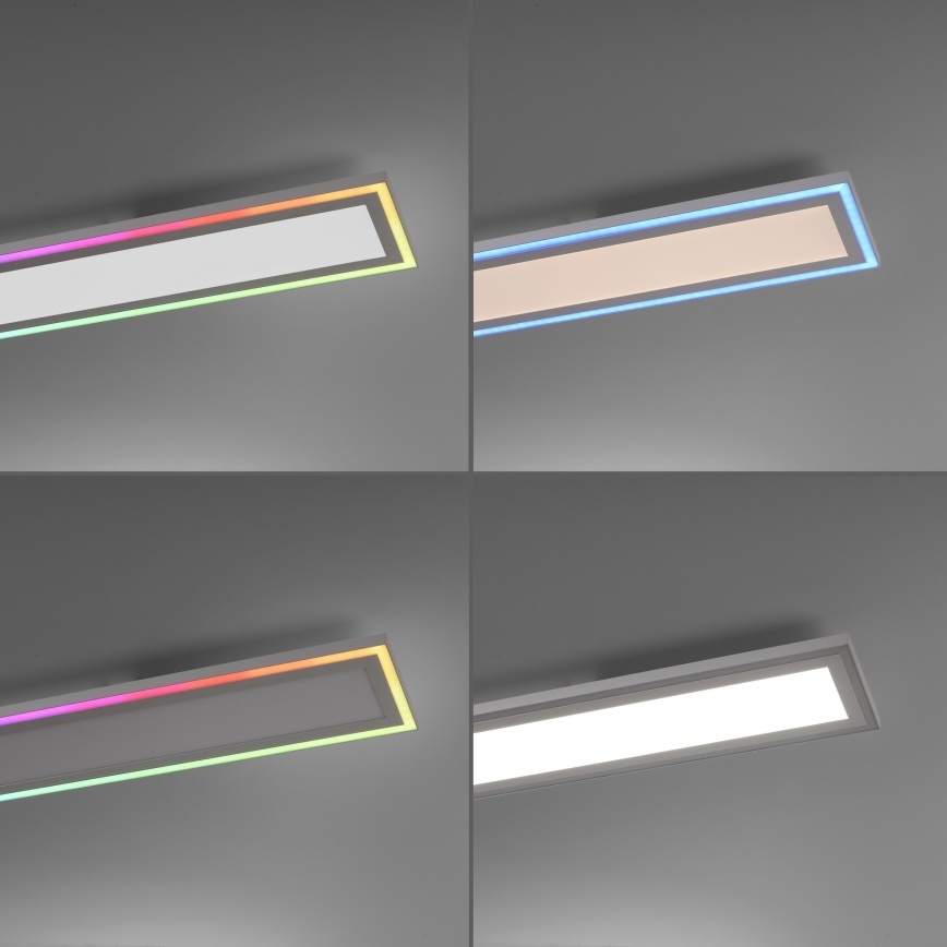 Leuchten Direkt 14901-16 - LED RGB dimbare plafondlamp EDGING LED/24W/230V + afstandsbediening
