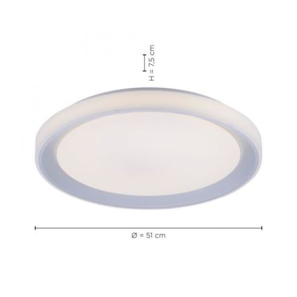 Leuchten Direkt 15110-21 - Plafonnier à intensité variable LED RGB LENI LOLASMART LED/40W/230V + Télécommande