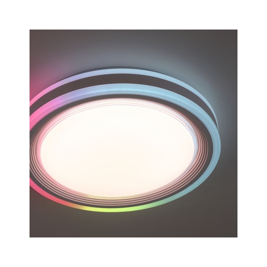 Leuchten Direkt 15152-16 - LED RGBW Dimbare plafondlamp SPHERIC LED/18W/230V + afstandsbediening