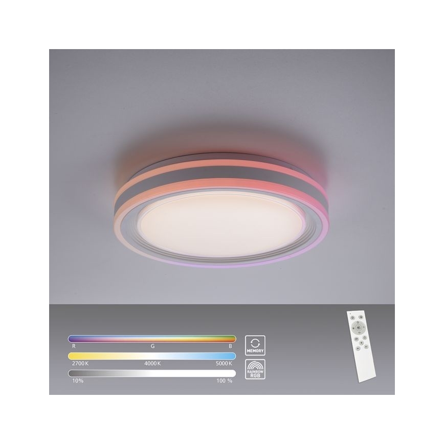Leuchten Direkt 15152-16 - LED RGBW Dimbare plafondlamp SPHERIC LED/18W/230V + afstandsbediening