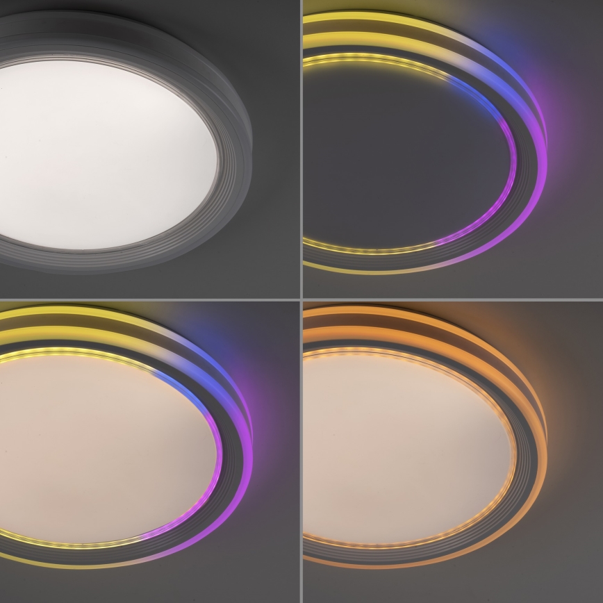 Leuchten Direkt 15154-16- Dimbare LED RGB Plafond Lamp EDGING 39W/230V