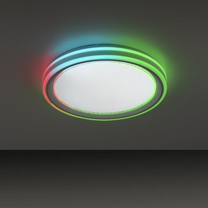 Leuchten Direkt 15154-16- Plafonnier à intensité variable LED RGB EDGING 39W/230V + télécommande